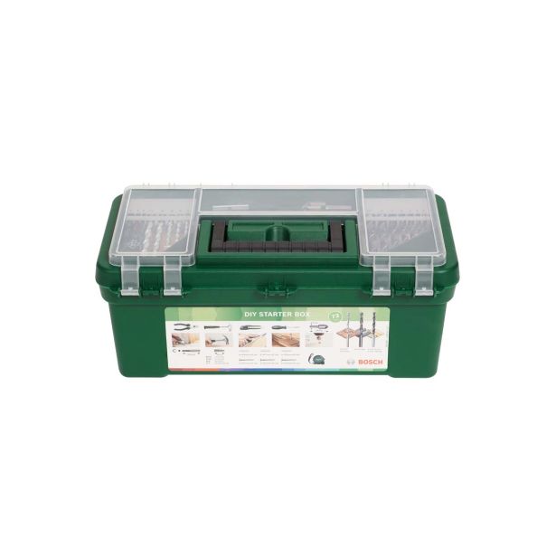 GARNITURA ORODJA BOSCH 73-DELNI SET ORODJA IN PRIBORA DIY STARTER BOX
