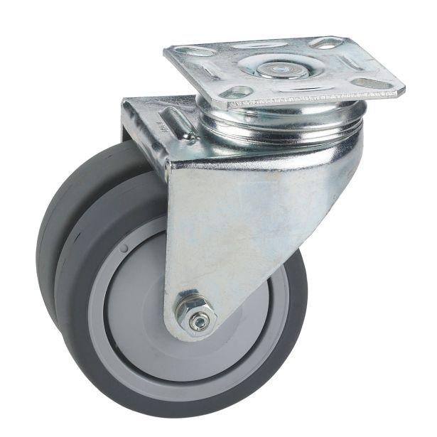 KOLO Z GIBLJIVO VILICO DÖRNER + HELMER 75X25MM PLOŠČA 60X60MM DVOJNO