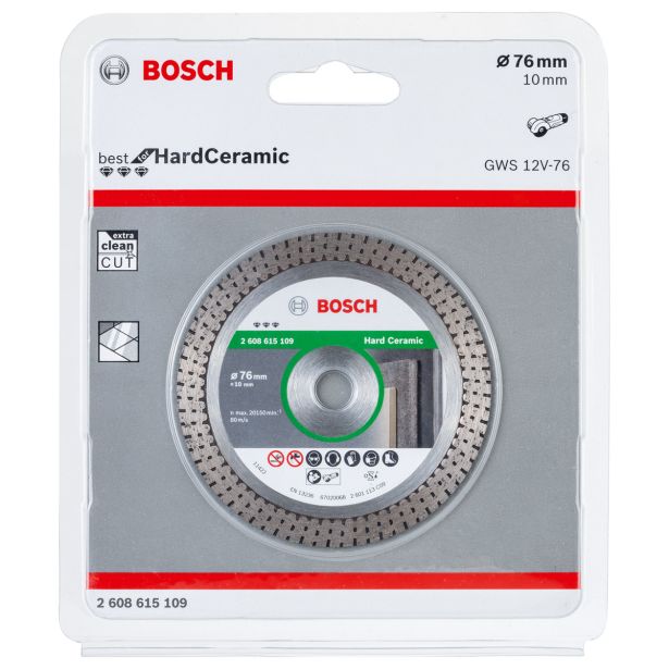 DIAMANTNA REZALNA PLOŠČA BOSCH 76X1.9X10 MM SEGMENT 10MM ZA KERAMIKO