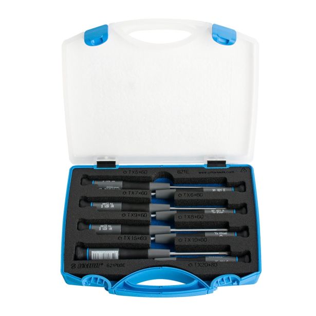 IZVIJAČ ZA ELEKTRONIKO UNIOR 8 DELNA 621PB8E TORX TX5-TX20 V KASETI