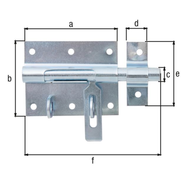 PREČNI ZAPAH ALBERTS 80X120 MM