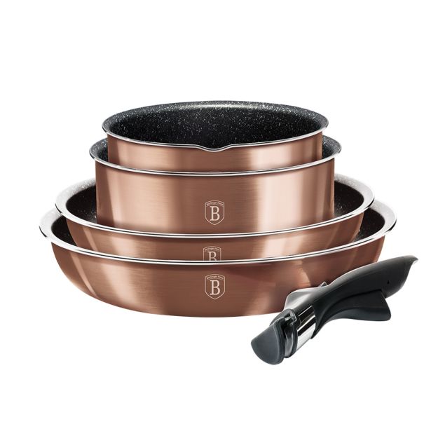 GARNITURA / SET POSODE BERGHOFF 9 DELNA ROSE GOLD