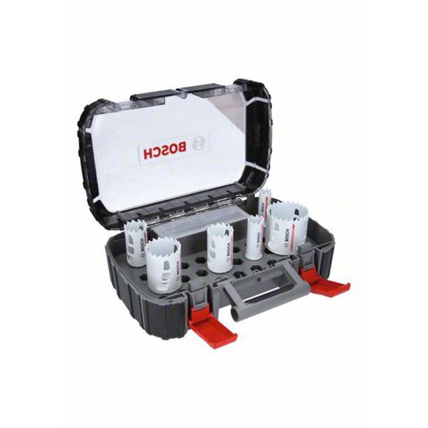 KRONA ZA KOVINO BOSCH 9-DELNI KOMPLET ŽAG ZA IZREZOVANJE LUKENJ