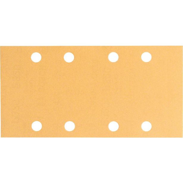 10-DELNI SET SAMOPRITRDILNIH BRUSNIH LISTOV BOSCH 93X185 MM K120 8 LUKENJ RUMENA BARVA ZA LES