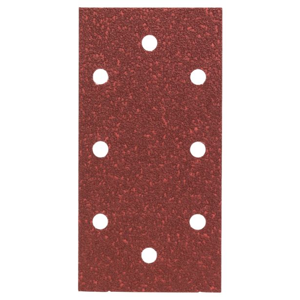 SAMOPRITDILNI BRUSNI LIST BOSCH 10-DELNI SET RDEČ 93X185 MM K40 8 LUKENJ