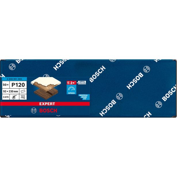 SAMOPRITDILNI BRUSNI LIST BOSCH 93X230MM 14 LUKENJ G120 EXC470 ZA LES IN BARVO