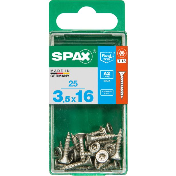 RF UNIVERZALNI VIJAK SPAX A2 TRX 3.5X16 V ZAVITKU 25 KOS