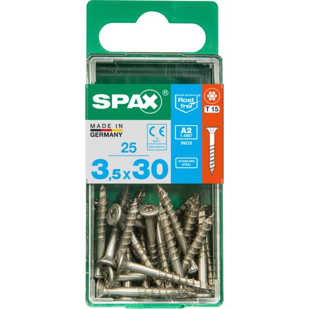 RF UNIVERZALNI VIJAK SPAX A2 TRX 3.5X30 V ZAVITKU 25 KOS