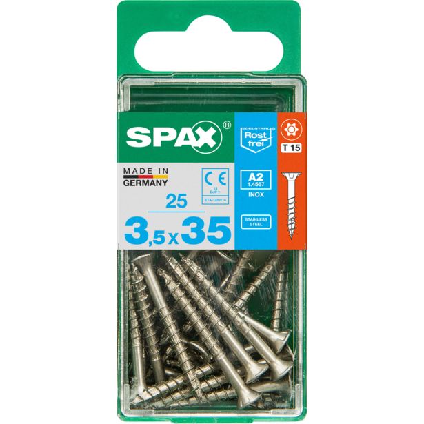 RF UNIVERZALNI VIJAK SPAX A2 TRX 3.5X35 V ZAVITKU 25 KOS