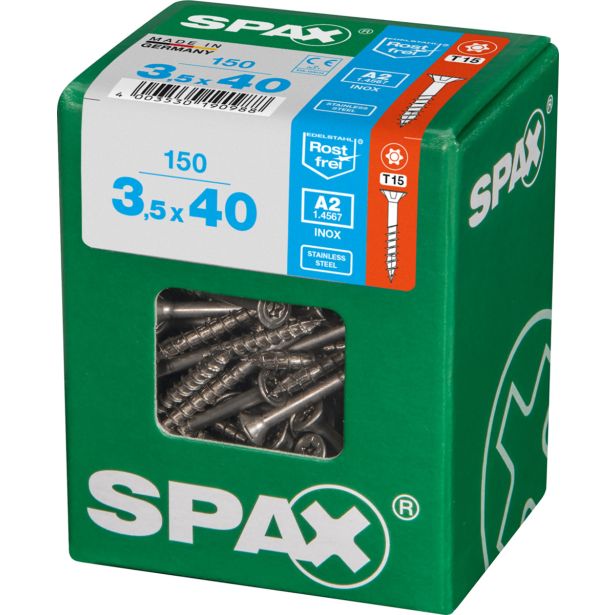 RF UNIVERZALNI VIJAK SPAX A2 TRX 3.5X40 V ZAVITKU 150 KOS