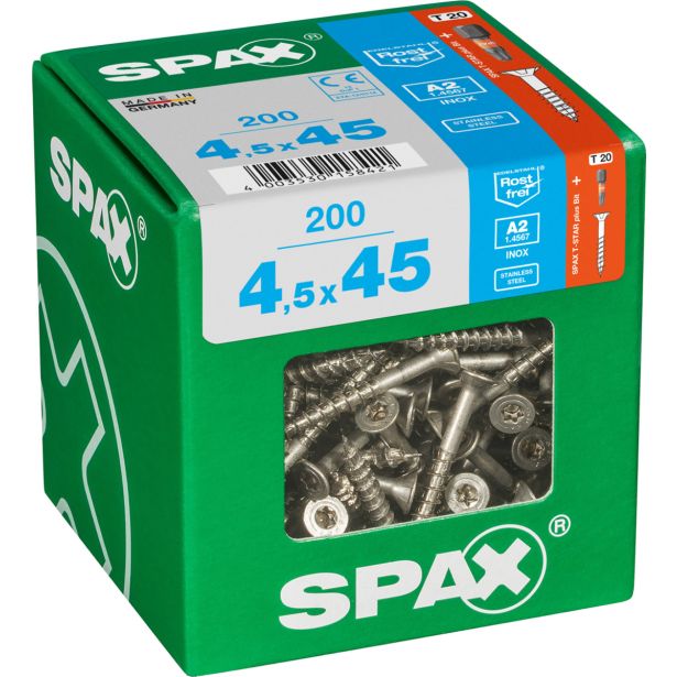 RF UNIVERZALNI VIJAK SPAX A2 TRX 4.5X45 V ZAVITKU 200 KOS