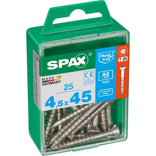RF UNIVERZALNI VIJAK SPAX A2 TRX 4.5X45 V ZAVITKU 25 KOS