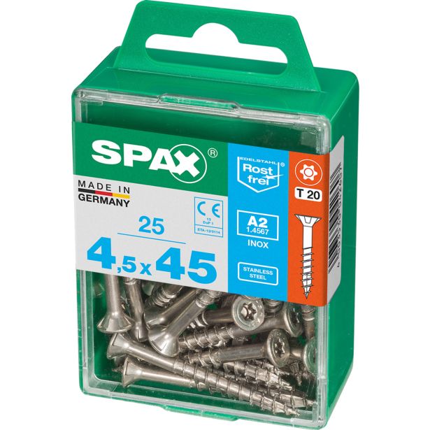 RF UNIVERZALNI VIJAK SPAX A2 TRX 4.5X45 V ZAVITKU 25 KOS