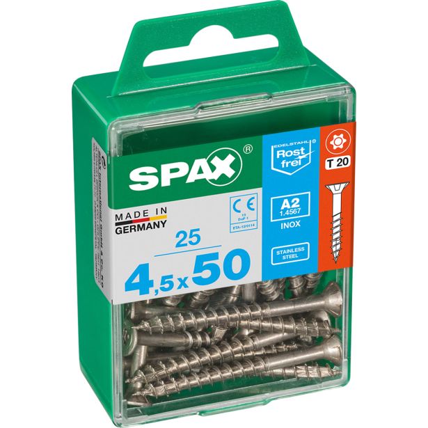 RF UNIVERZALNI VIJAK SPAX A2 TRX 4.5X50 V ZAVITKU 25 KOS