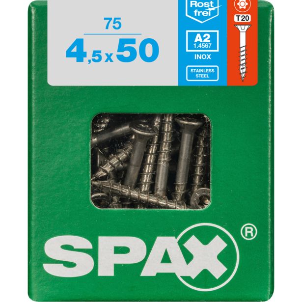 RF UNIVERZALNI VIJAK SPAX A2 TRX 4.5X50 V ZAVITKU 75 KOS