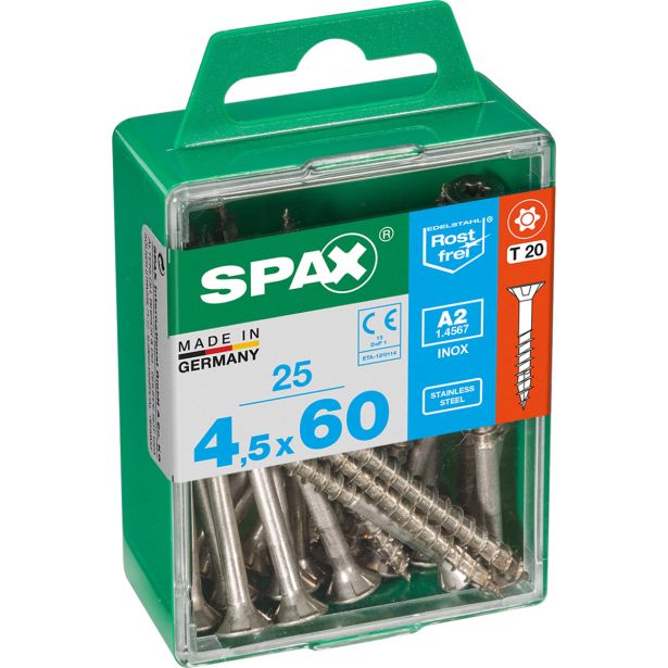 RF UNIVERZALNI VIJAK SPAX A2 TRX 4.5X60 V ZAVITKU 25 KOS