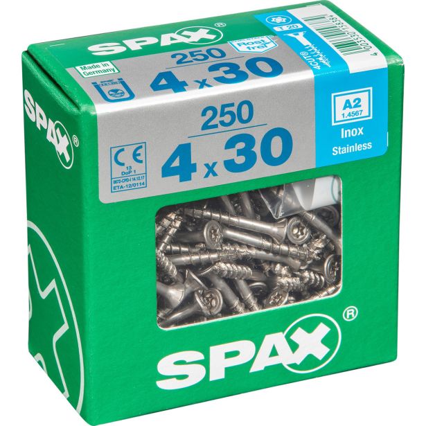 RF UNIVERZALNI VIJAK SPAX A2 TRX 4X30 V ZAVITKU 250 KOS