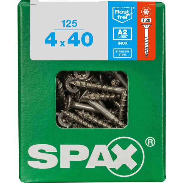 RF UNIVERZALNI VIJAK SPAX A2 TRX 4X40 ZAV=125KOS