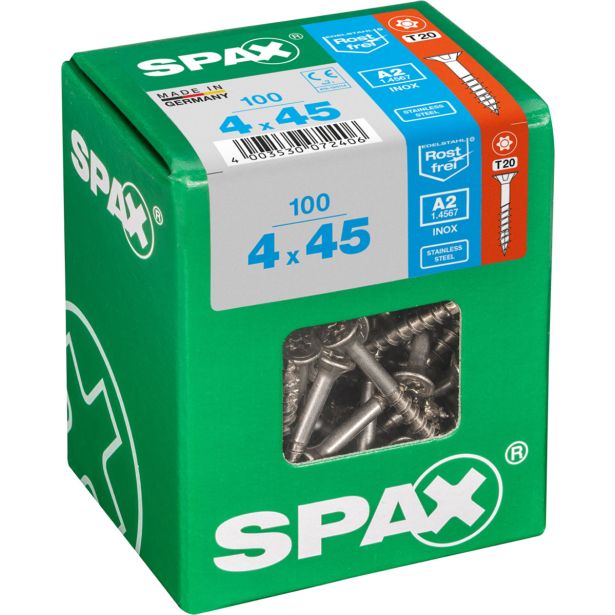 RF UNIVERZALNI VIJAK SPAX A2 TRX 4X45 V ZAVITKU 100 KOS