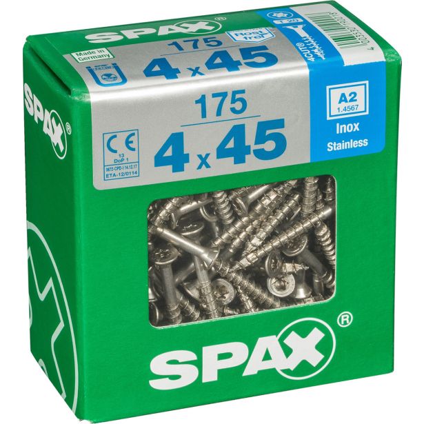 RF UNIVERZALNI VIJAK SPAX A2 TRX 4X45 V ZAVITKU 175 KOS