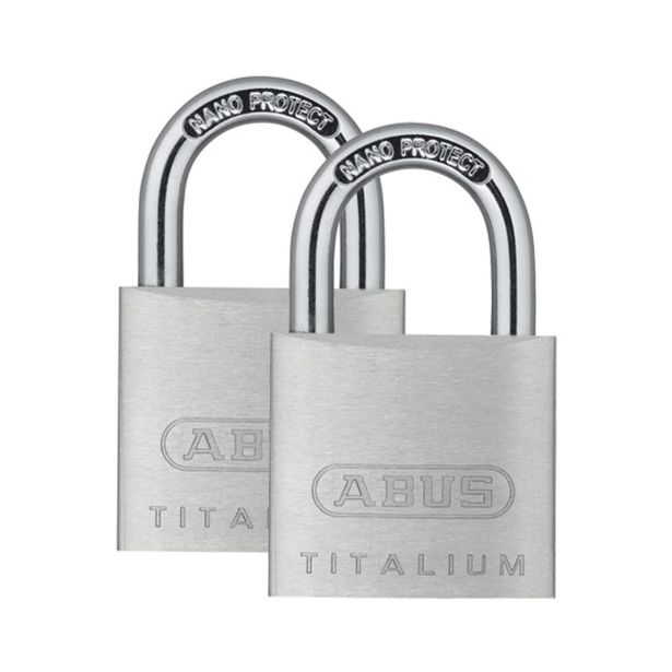 ABUS 727TI/30 TWINS TITALIUM DVE OBEŠANKI NA ISTI KLJUČ