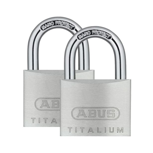 ABUS 727TI/40 TWINS TITALIUM DVE OBEŠANKI NA ISTI KLJUČ