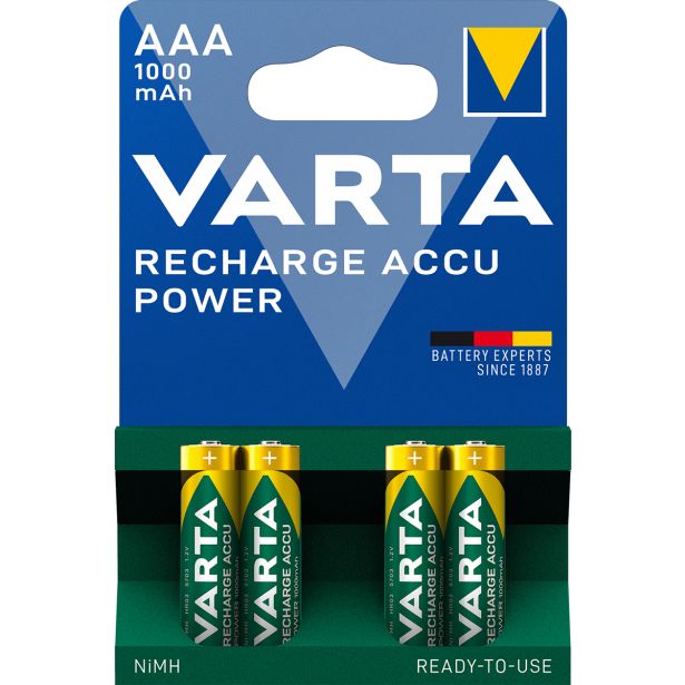 POLNILNI BATER.VLOŽEK VARTA ACCU POWER HR03/AAA NIMH 1.2V 1000MAH BL/4