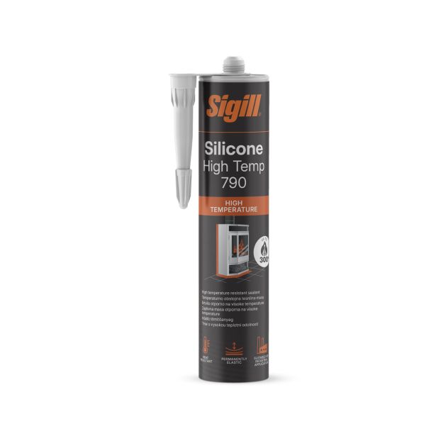 ACETATNI SILIKON SIGILL SILICONE HIGH TEMP 790 300 ML BLACK