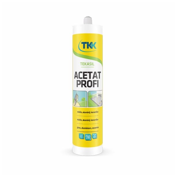ACETATNI SILIKON TEKASIL PROFI ČRN 300 ML