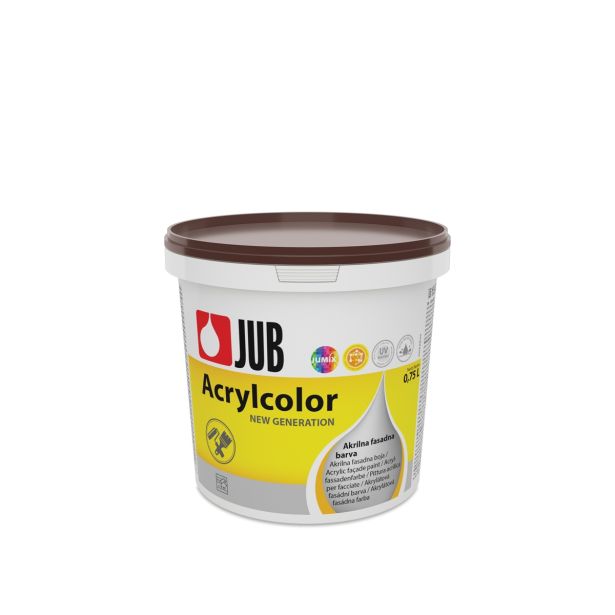 FASADNA BARVA JUB ACRYLCOLOR TEMNO RJAV 0.75 L