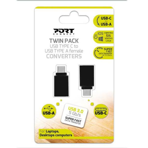 ADAPTER PORT PRETVORNIK 2X USB-C/USB-A