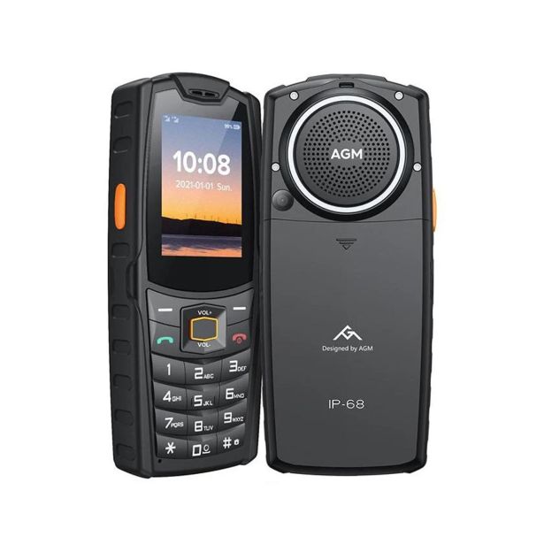 AGM ODPORNI TELEFON NA TIPKE AGM M6 SE (4G LTE) DUAL SIM, IP68/IP69K/MIL-STD-810H, ČRN
