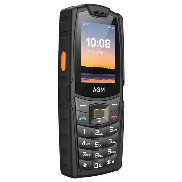 AGM ODPORNI TELEFON NA TIPKE AGM M6 SE (4G LTE) DUAL SIM, IP68/IP69K/MIL-STD-810H, ČRN