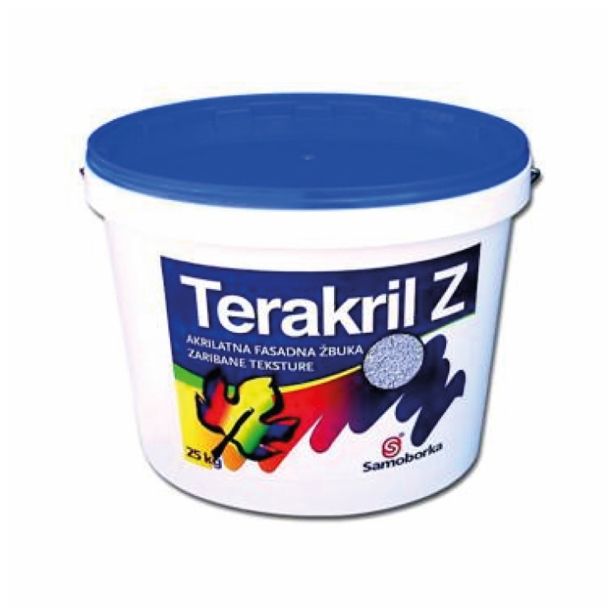 AKRILNI FASADNI OMET SAMOBORKA TERAKRIL Z 1.5 MM 25 KG 1-RAZRED