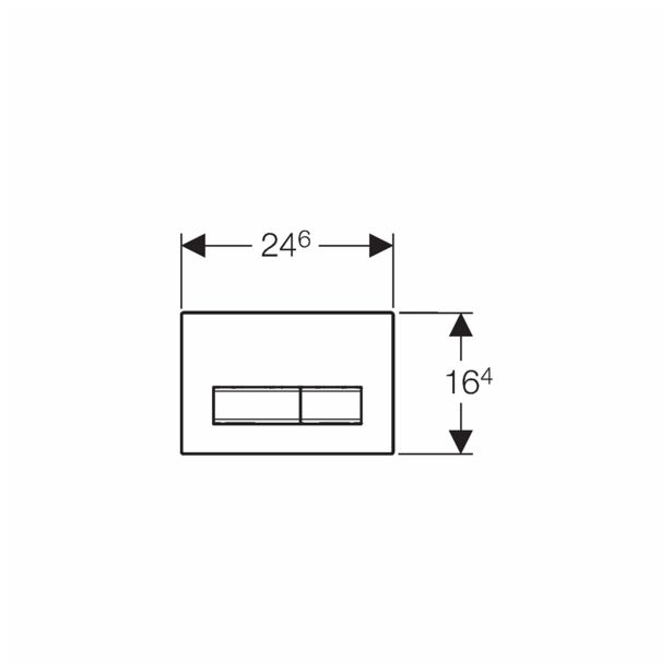 AKTIVIRNA TIPKA GEBERIT SIGMA 50 ALPSKO BELA