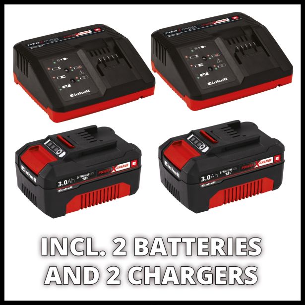 AKUML. KOSILNICA Z NITKO EINHELL AGILLO 2X3.0 AH KIT 2 X BATERIJA S POLNILCEM