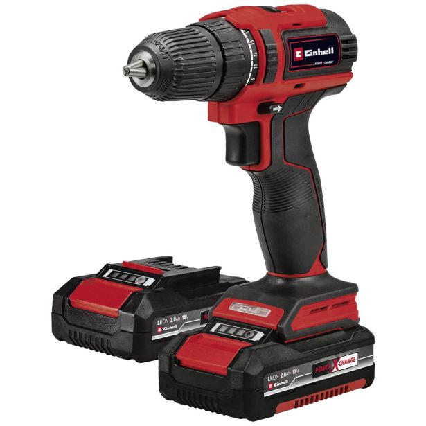 AKUMULATORSKI VRTALNIK EINHELL TE-CD 18/40 LI BL 2X18V 2AH; KOVČEK