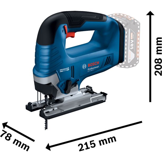 AKUMULAT. VBODNA ŽAGA BOSCH PROFESSIONAL GST 185-LI