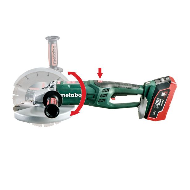 BATERIJSKI KOTNI BRUSILNIK METABO WPB 36 LTX BL 230