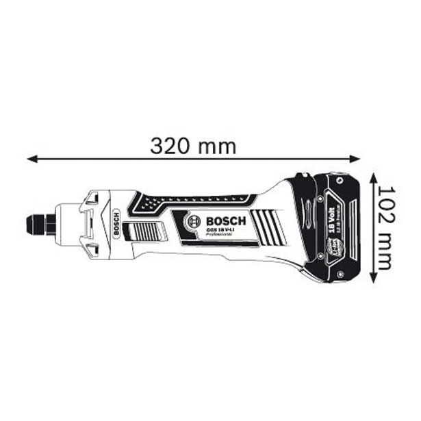 AKUMULATORSKI PREMI BRUSILNIK BOSCH GGS 18 V-LI PROFESSIONAL