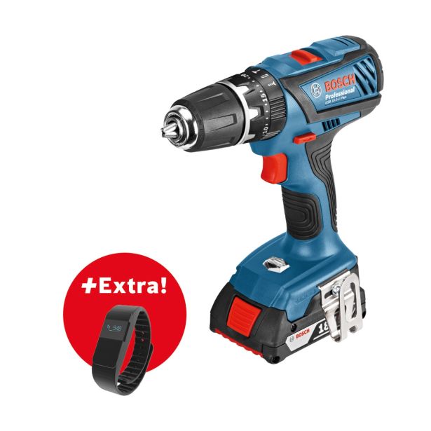 AKUMULATORSKI UDARNI VRTALNI VIJAČNIK GSB 18-2-LI PLUS + PAMETNA ŠPORTNA URA