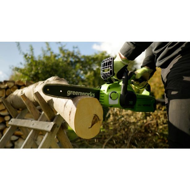 AKUMULATOR. VERIŽNA ŽAGA GREENWORKS 40V 30 CM BREZ BATERIJE IN POLNILNIKA G40CS30II