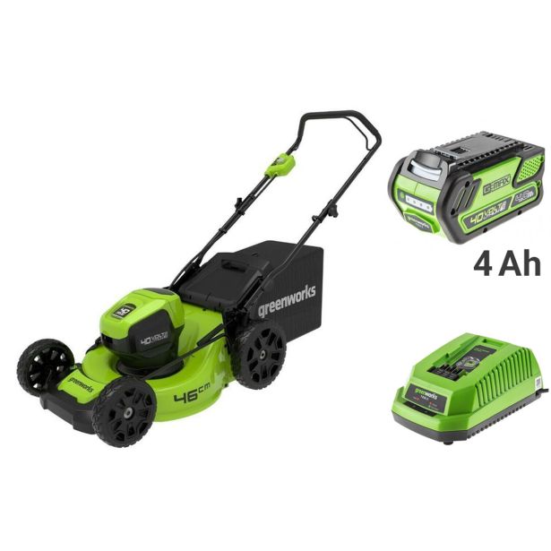 AKUMULATORSKA KOSILNICA GREENWORKS 40V 46CM DIGIPRO Z BATERIJO IN POLNILNIKOM