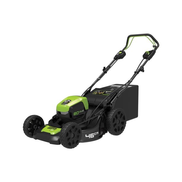 AKUMULATORSKA KOSILNICA GREENWORKS 80V 46 CM SAMOHODNA Z BATERIJO IN POLNILNIKOM