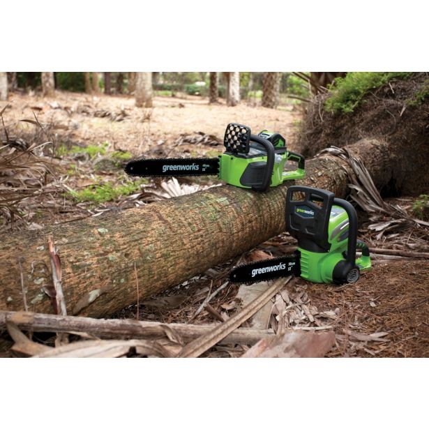 AKUMULATORSKA VERIŽNA ŽAGA 30 CM GREENWORKS 40V BREZ BATERIJE IN POLNILNIKA GD40CS30