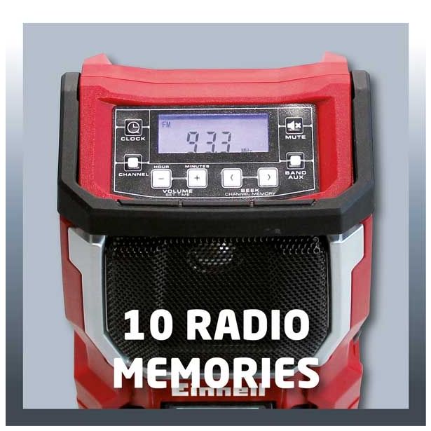 EINHELL AKUMULATORSKI RADIO TE-CR 18 LI SOLO POWER X-CHANGE, BREZ BATERIJE IN POLNILNIKA