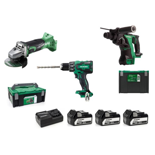 AKUMULATORSKI SET HIKOKI MAXI 18V SET 3X 18V 5AH; KOVČEK