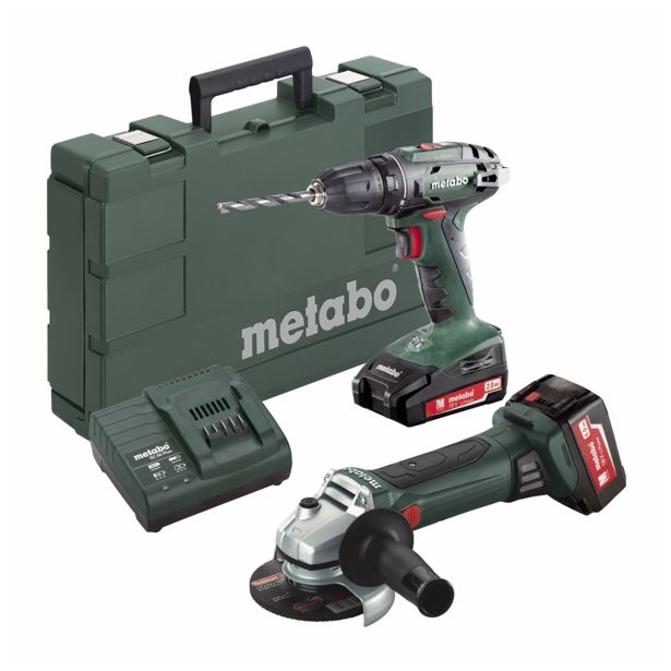 BATERIJSKI STROJI V KOMPLETU METABO COMBO SET 2.4.3 18 V (BS 18 + W 18 LTX 125 QUICK)
