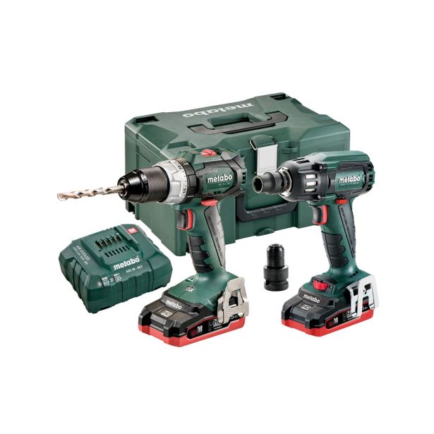 BATERIJSKI STROJI V KOMPLETU METABO COMBO SET 2.1.9 18 V BL LIHD (BS 18 LT BL + SSW 18 LTX 400 BL)