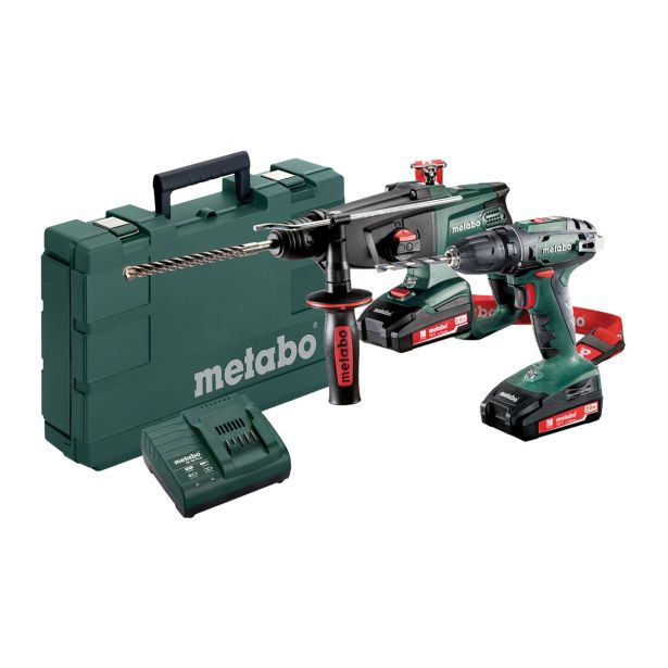 BATERIJSKI STROJI V KOMPLETU METABO COMBO SET 2.3.2 18 V (BS 18 + KHA 18 LTX)